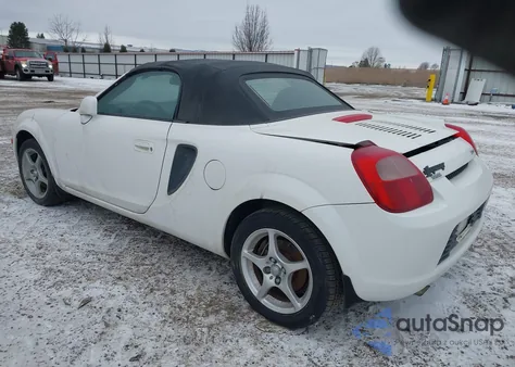 2000 Toyota Mr2 Spyder from USA, damaged, VIN JTDFR3207Y0009157